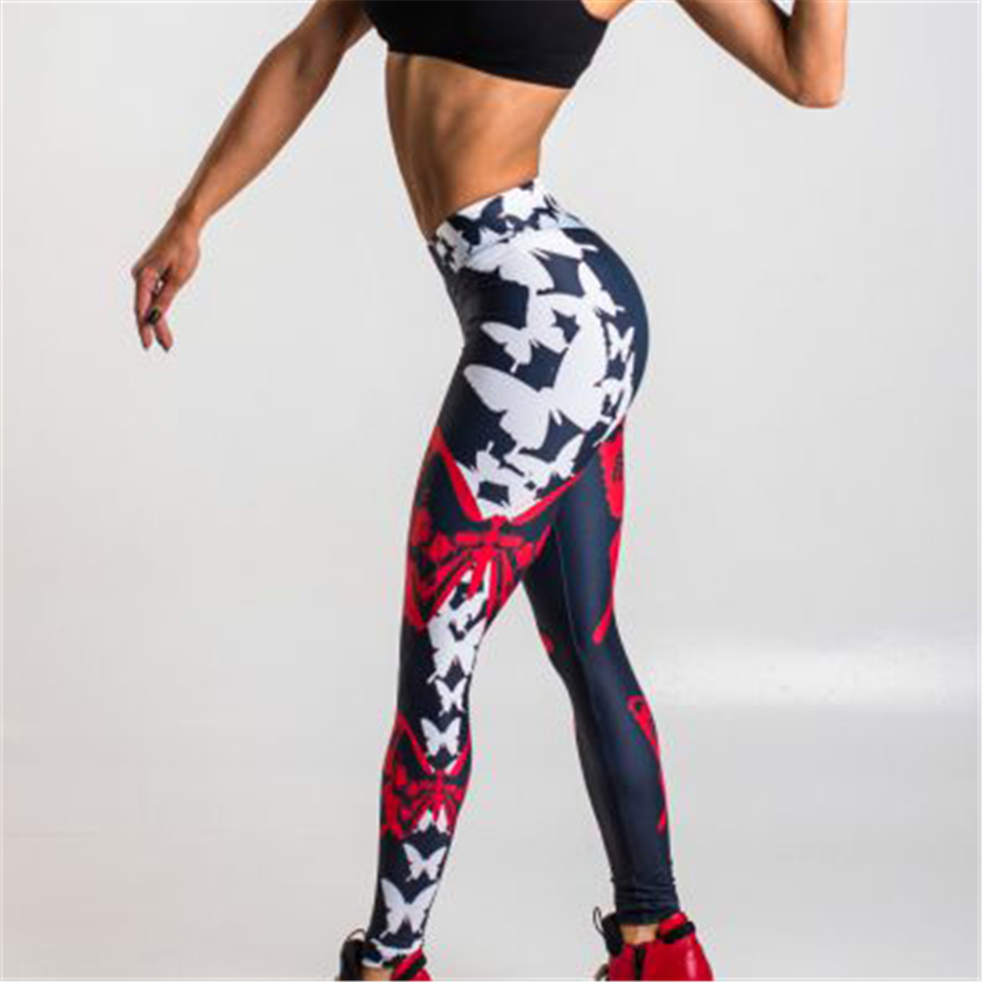 Title 4, Calças leggings esportivas de yoga femininas co...