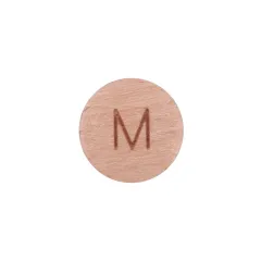 Round 26 English Letters Beech Bead DIY Pacifier Chain Accessories - M - View 1