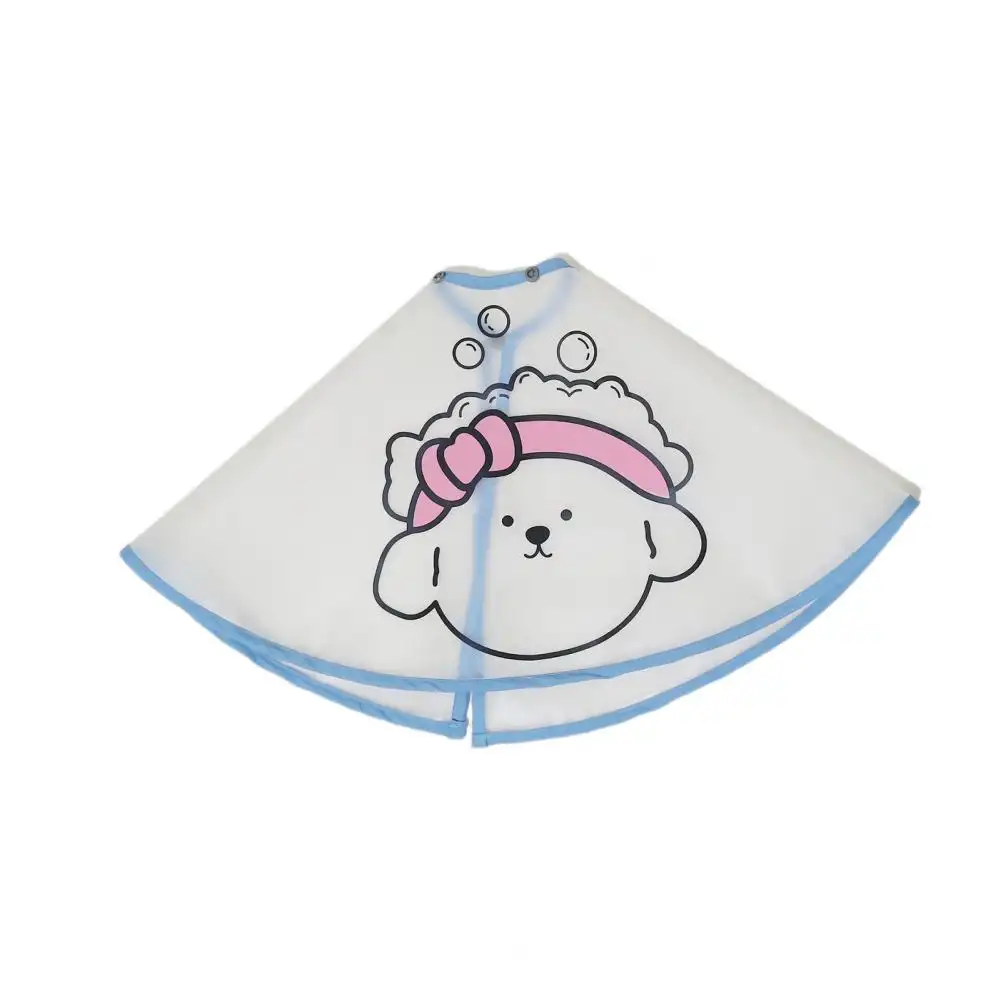 Pet Cloak Adjustable Pet Haircut Cape Waterproof Cartoon Print Design Dog Grooming Cape Pet Supplies