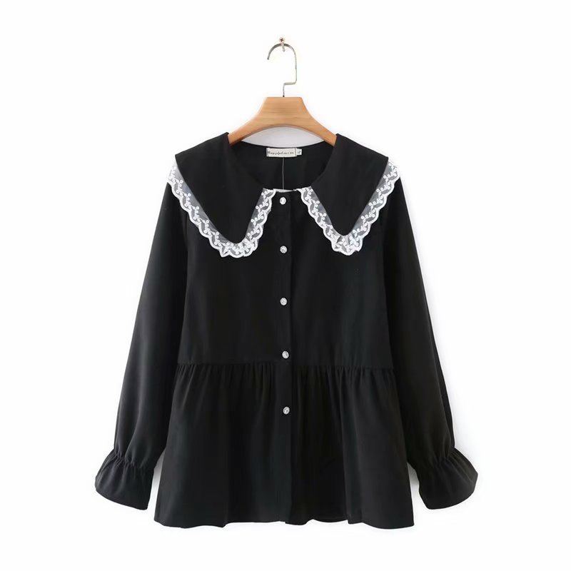 Title 2, Loose Age-reducing Casual Doll Collar Long-slee...