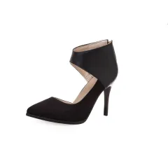 Women's New Large Size High Heel Toe Roman Sandals - Black - View 1