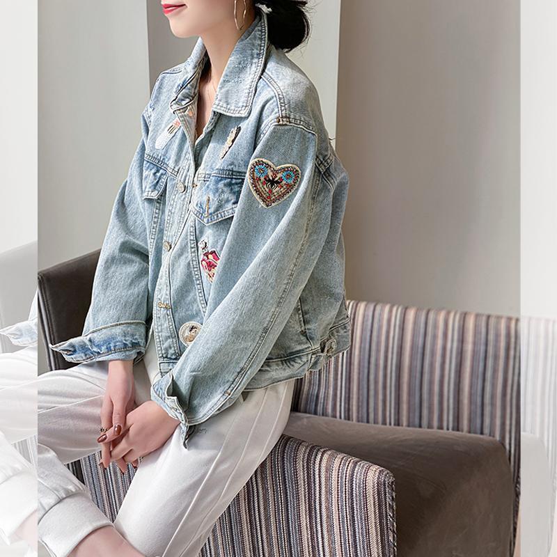 Fashion Women's Ripped Short Denim Jacket