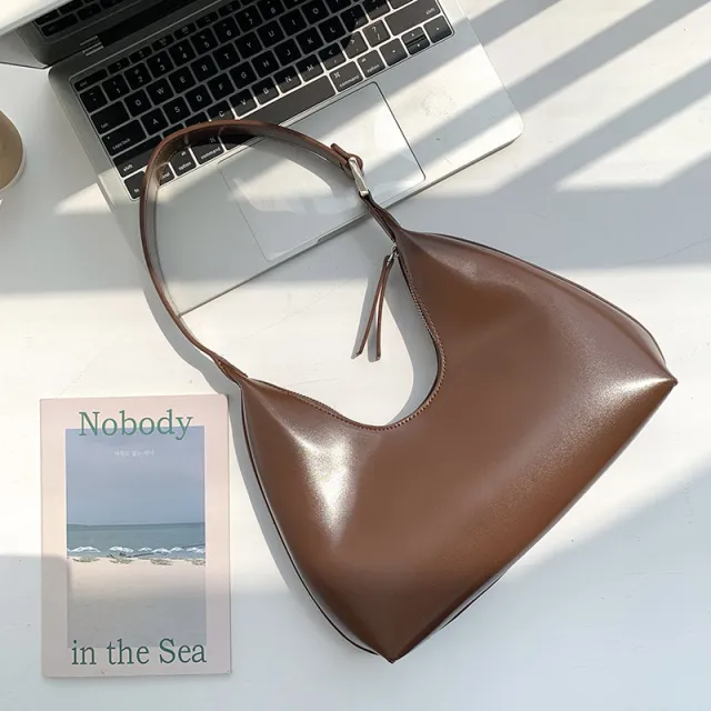 Small Women's One Shoulder Handbag High Fashion Armpit Brown - Shop at LoveMi