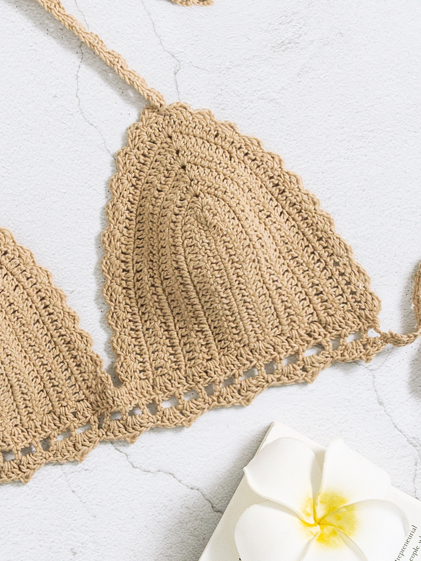 Women's Knitted Swimsuit Top Bikini