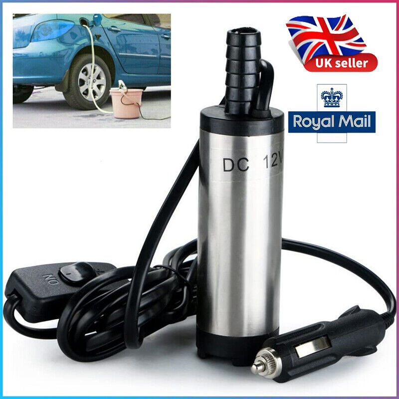 38mm D Iesel Fuel Pump DC 12V Transfer Pump Water Oil Fluid Refuelling Tool