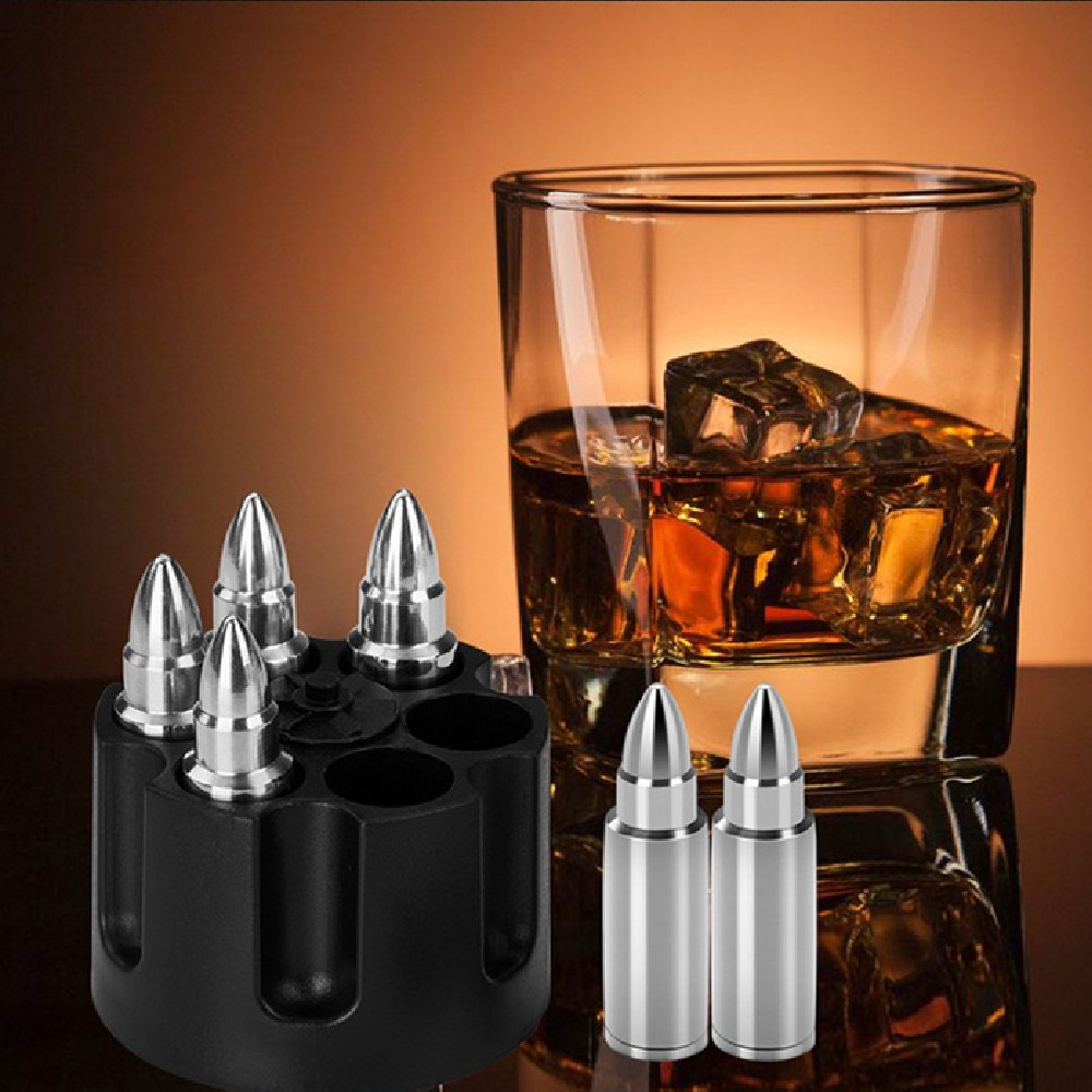 Stainless Steel Big Bullet Ice Grain Ice Calming Artifact