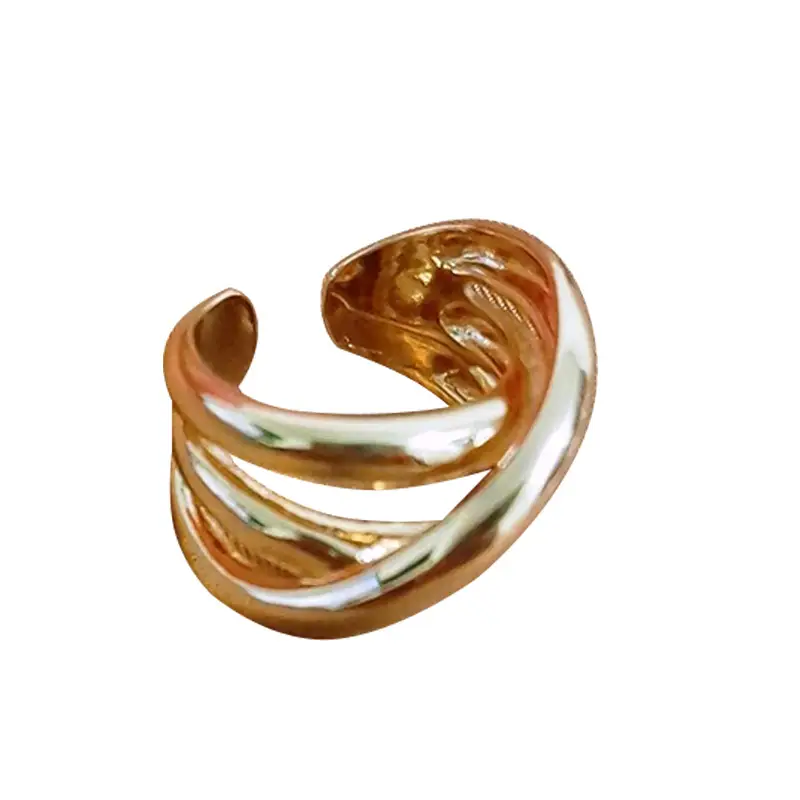 European And American Retro Fashion Cross Multi-layer Big Ring