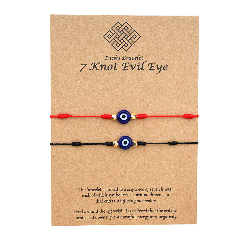 European And American Personality Creative Woven Couple Card Bracelet