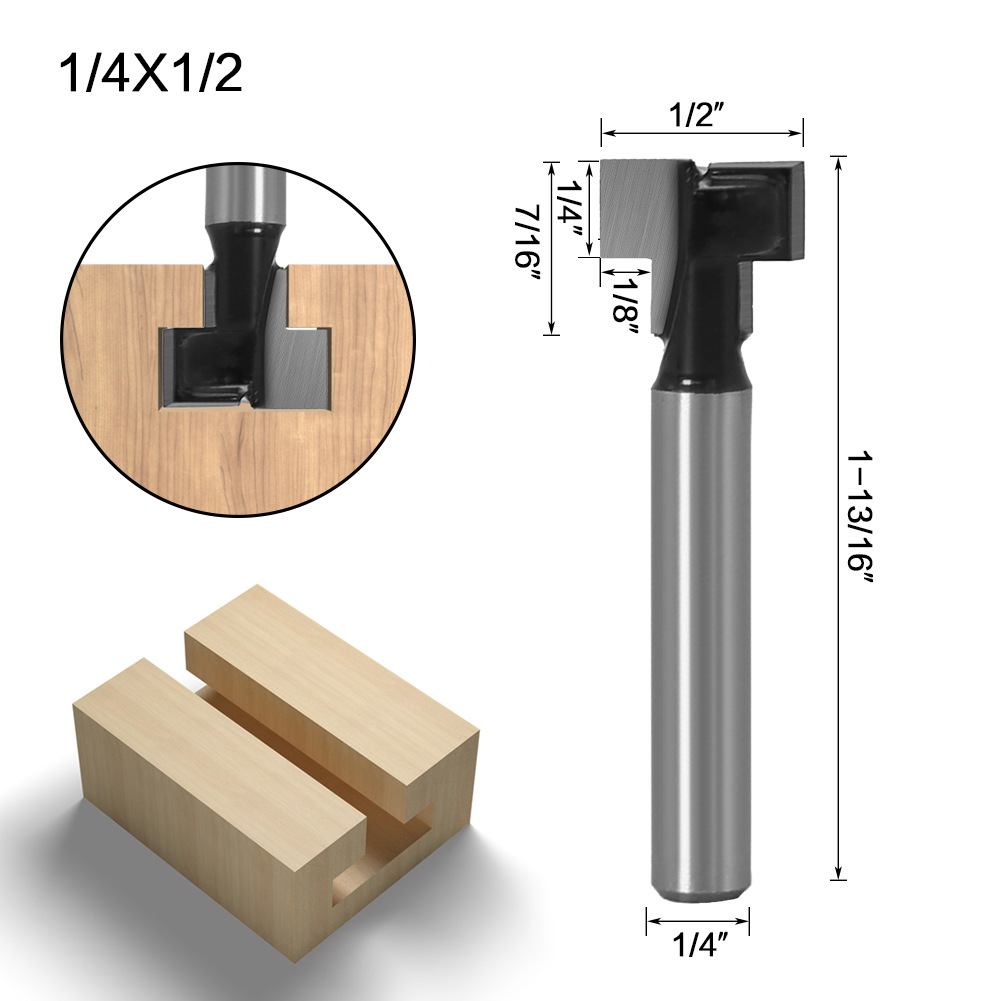 Title 6, Woodworking cutter 1/4 handle keyhole cutter