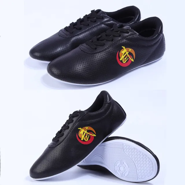 Children's Leather Breathable Sneakers Black - Shop at LoveMi