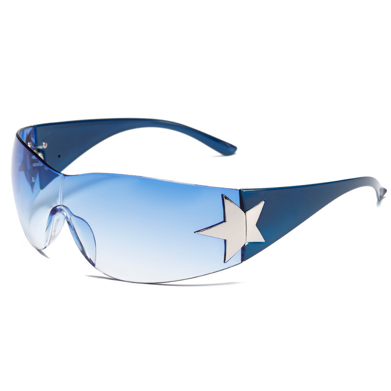 Title 12, Womens Fashion Five-pointed Star Rimless Sungl...