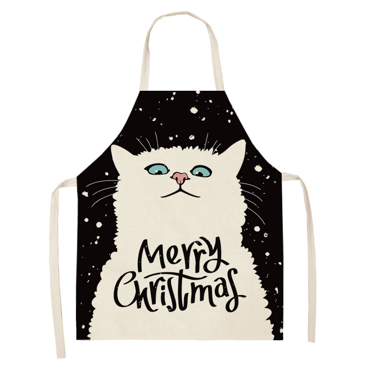 Title 13, Cooking Overalls Black And White Cat Cute Patte...