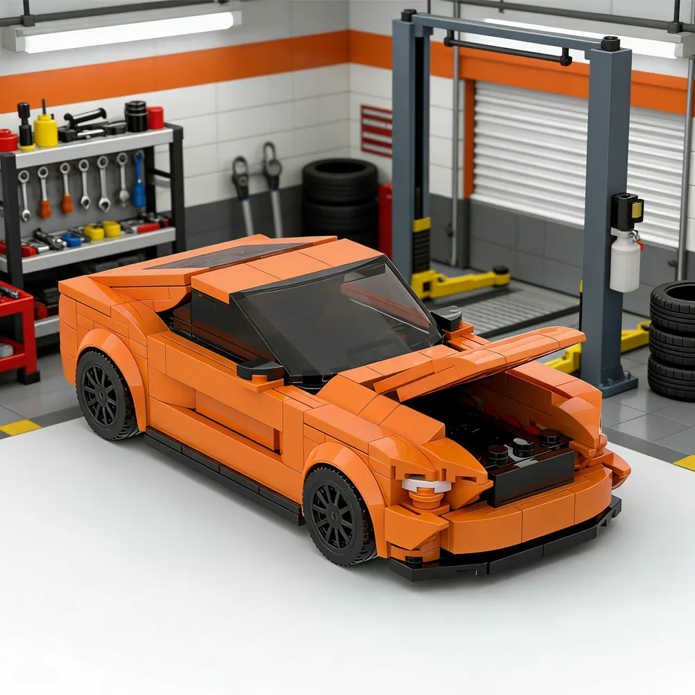 Sports Race Car MOC Building Blocks Mustang
