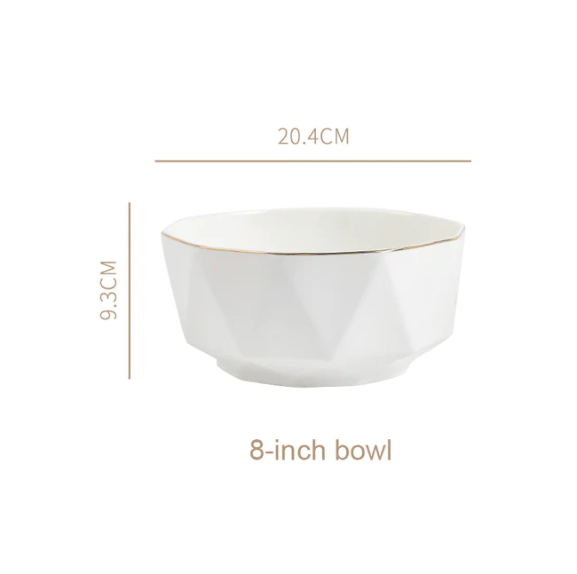 8inch large soup bowl