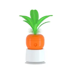 Cat Toy Pet Toys Educational Leaky Food Relieving Stuffiness Sucker Spring Carrot - Carrot - View 1