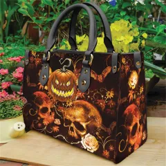 Women's PU Leather Handbag Travel Shopping Bag - Black - View 1