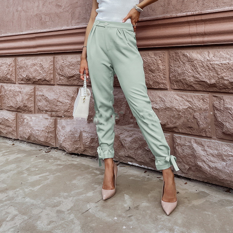 Women's Fashion Casual Trendy Lace-up Pants