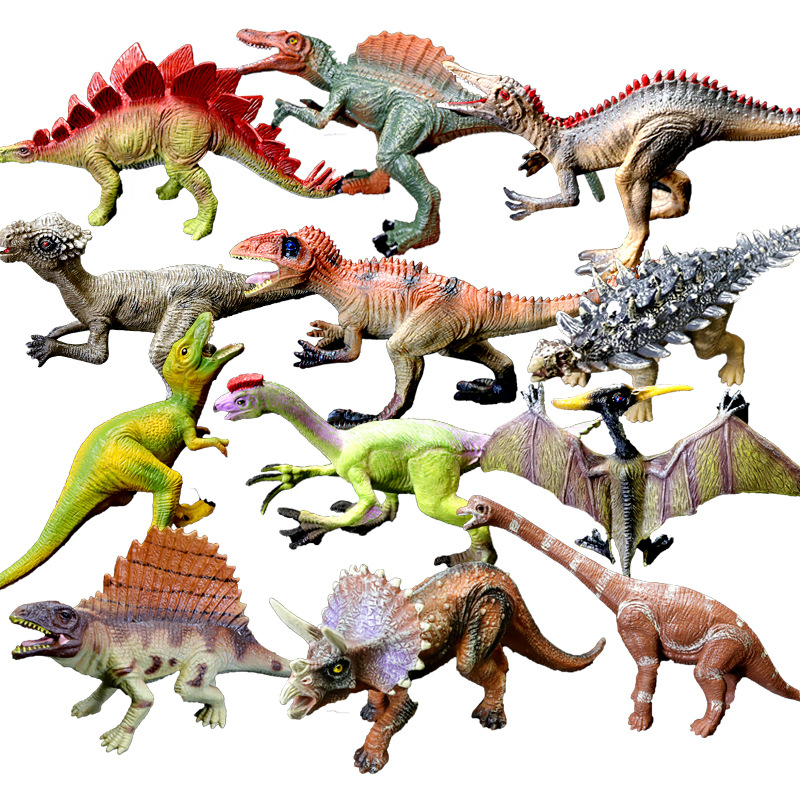 Title 6, Solid Dinosaur Plastic Toy Simulation Animal