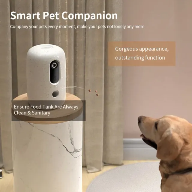 Intelligent Pet Automatic Quantitative Feeder White - Shop at LoveMi