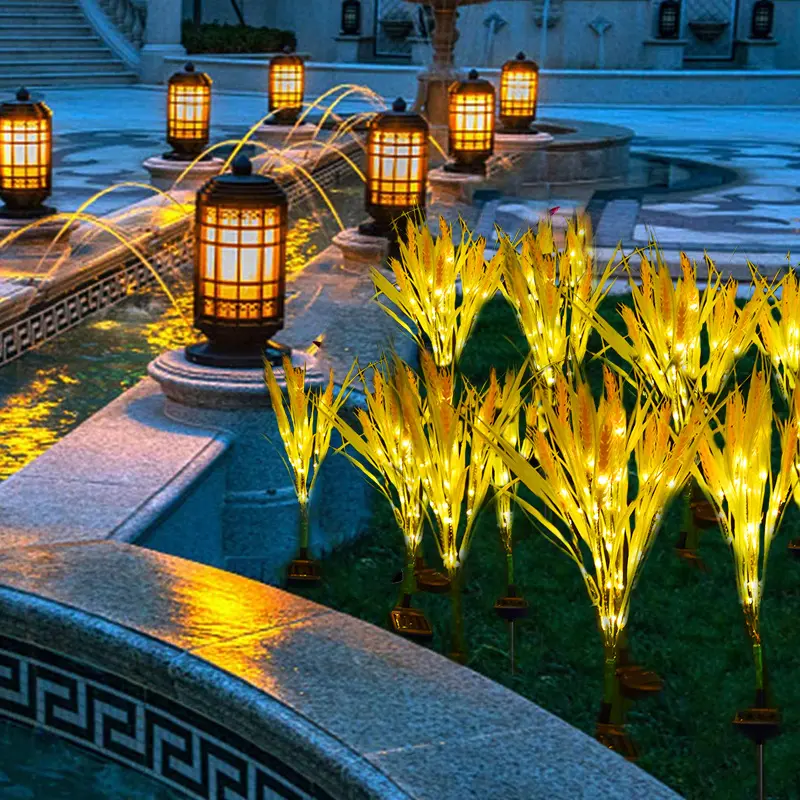 Solar Simulation Outdoor Garden Decoration Lawn Wheat