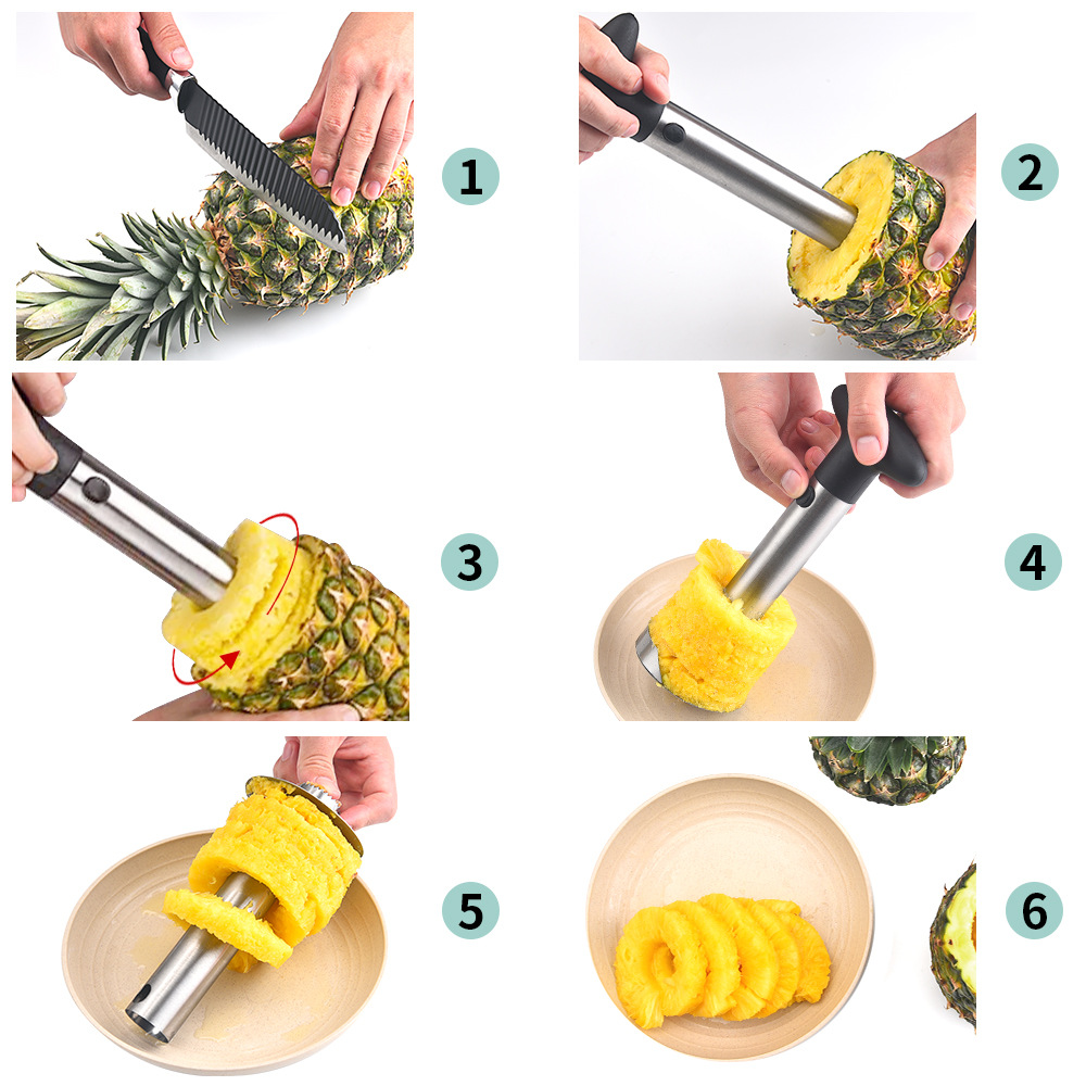 Title 3, Spot Stainless Steel Pineapple Corer Pineapple ...