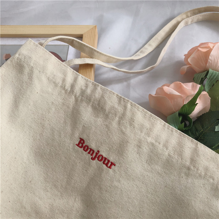 Super Large-capacity Shopping Embroidered Canvas Bag
