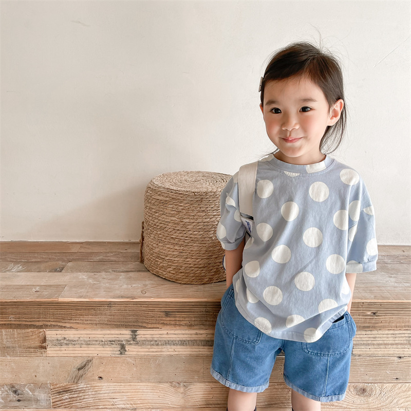 Title 8, T-shirt enfant manches courtes en coton et chan...