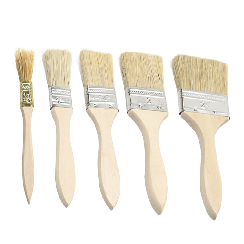 50x Economy Paint Brushes Disposable Decorating Fence Artist Paint Brushes