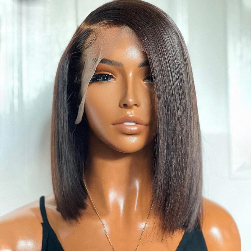 Super Double Drawn 13x4 Brown Lace Frontal Wig - Image 3