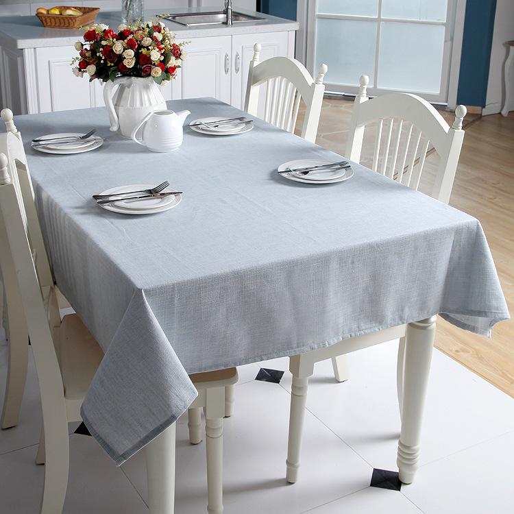 Simple Yarn-dyed Cotton Linen Tablecloth - Image 12