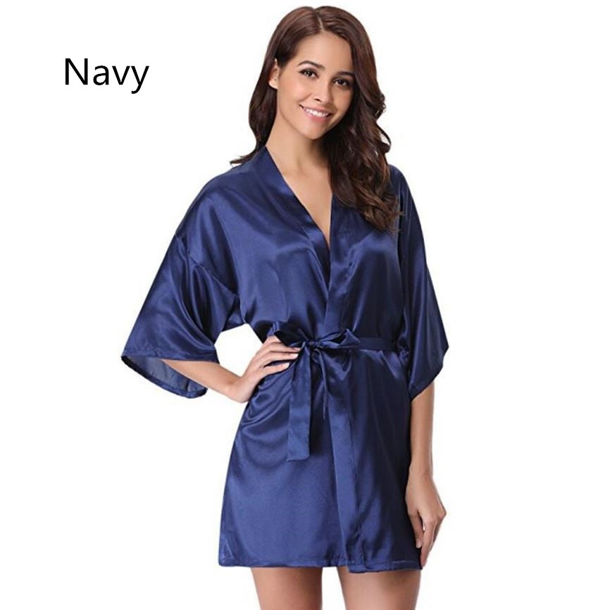 Title 14, RB032 New Silk Kimono Robe Bathrobe Women Silk ...