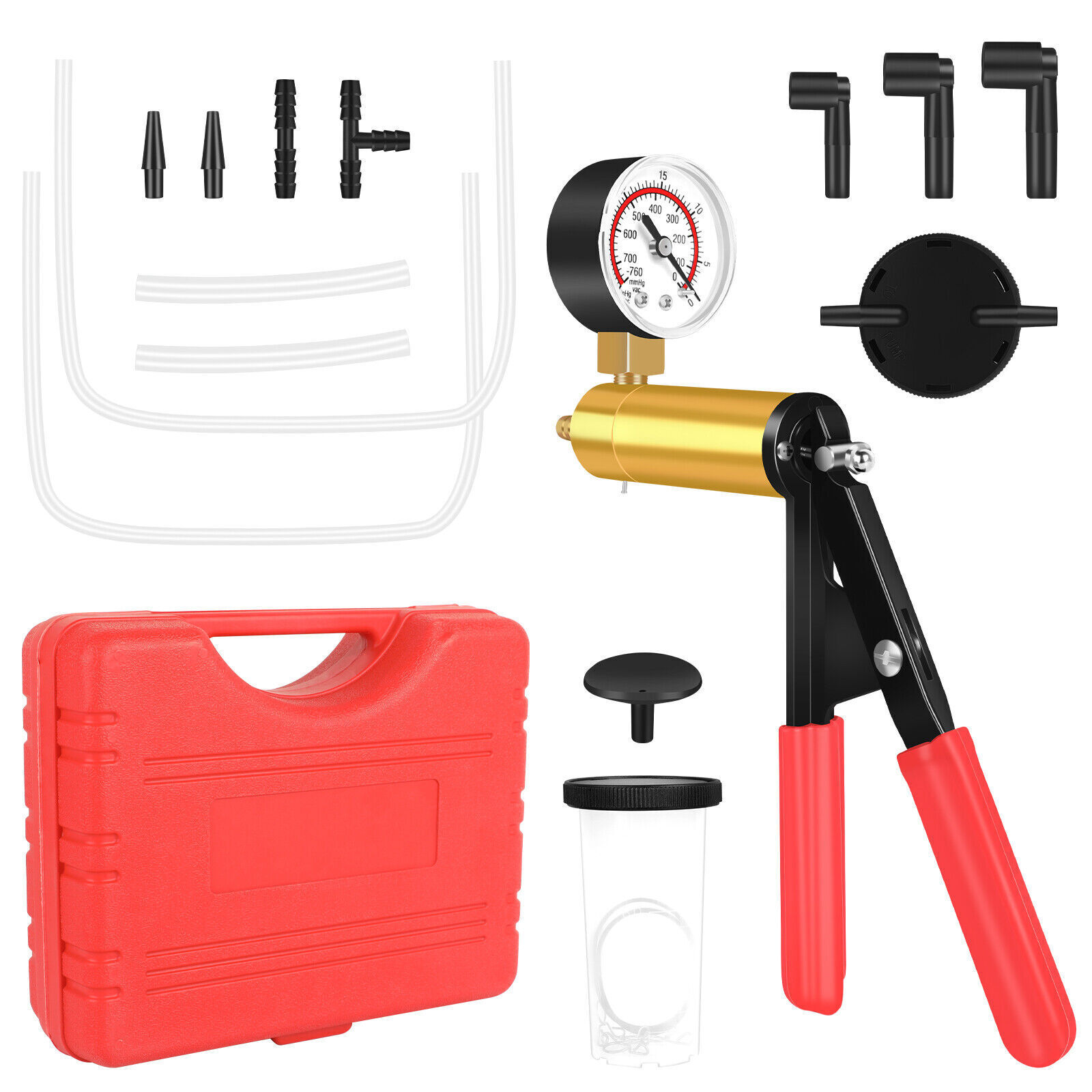 Hand-Held Brake Bleeder Tester Set Car Motorbike Bleeding Vacuum Bleed Tool