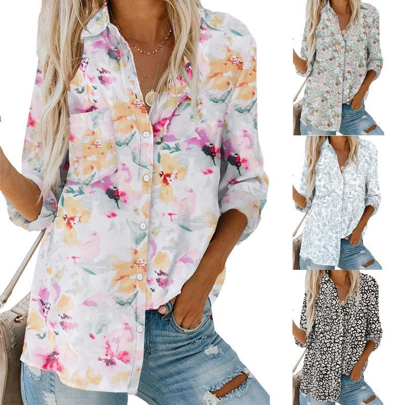 Women's Lapel Single Breasted Long Sleeve Loose Cardigan Top