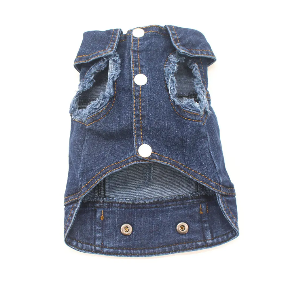 Designer Dog Clothes Small Denim Jacket Coat
