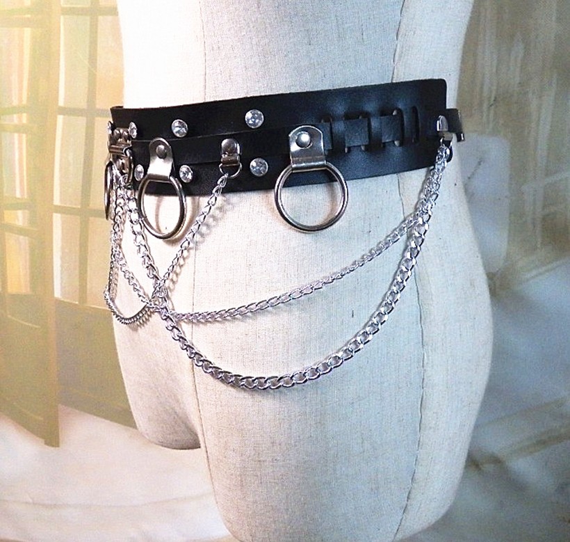 Title 3, Fashionable Waist Chain, Punk Belt And Harajuku...