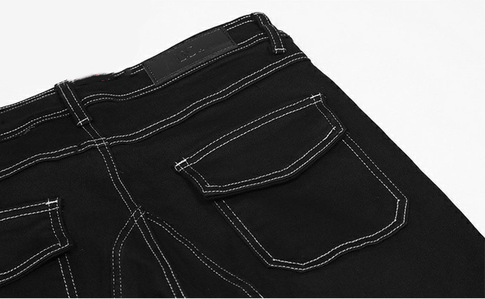 Fashion Trousers With Zipper Cuffs With Exposed Lines