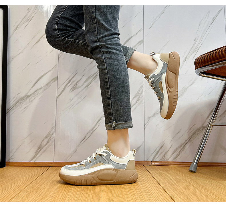 All-matching Women's Casual Flat Shoes Thick Bottom