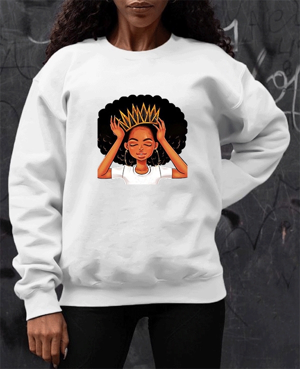 Title 3, Casual cartoon print crew neck sweater