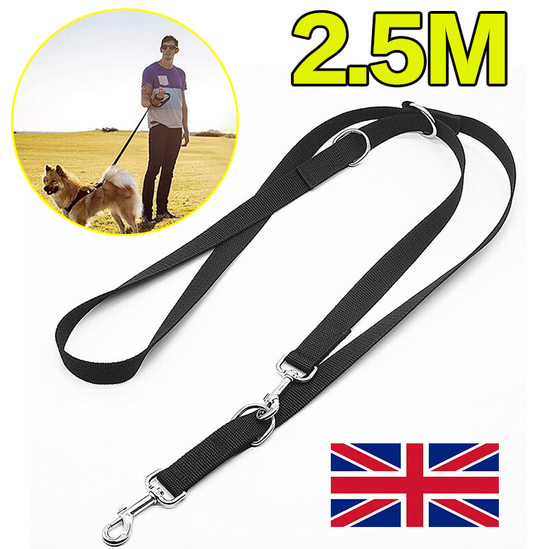 Dog Lead 8ft Adjustable Double Ended Control Training Leash-Police Style NEW — image 7