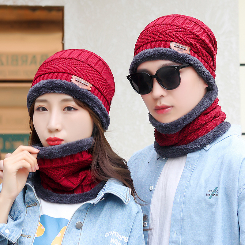 Scarf hat red