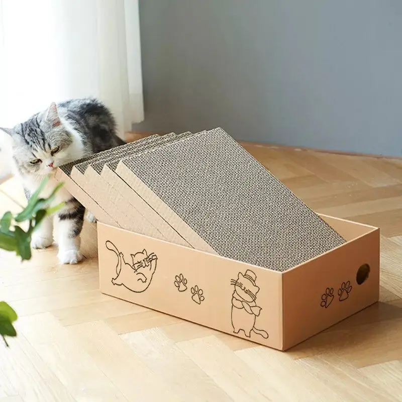 5X Cat Box Scratcher Scratching Board Heavy