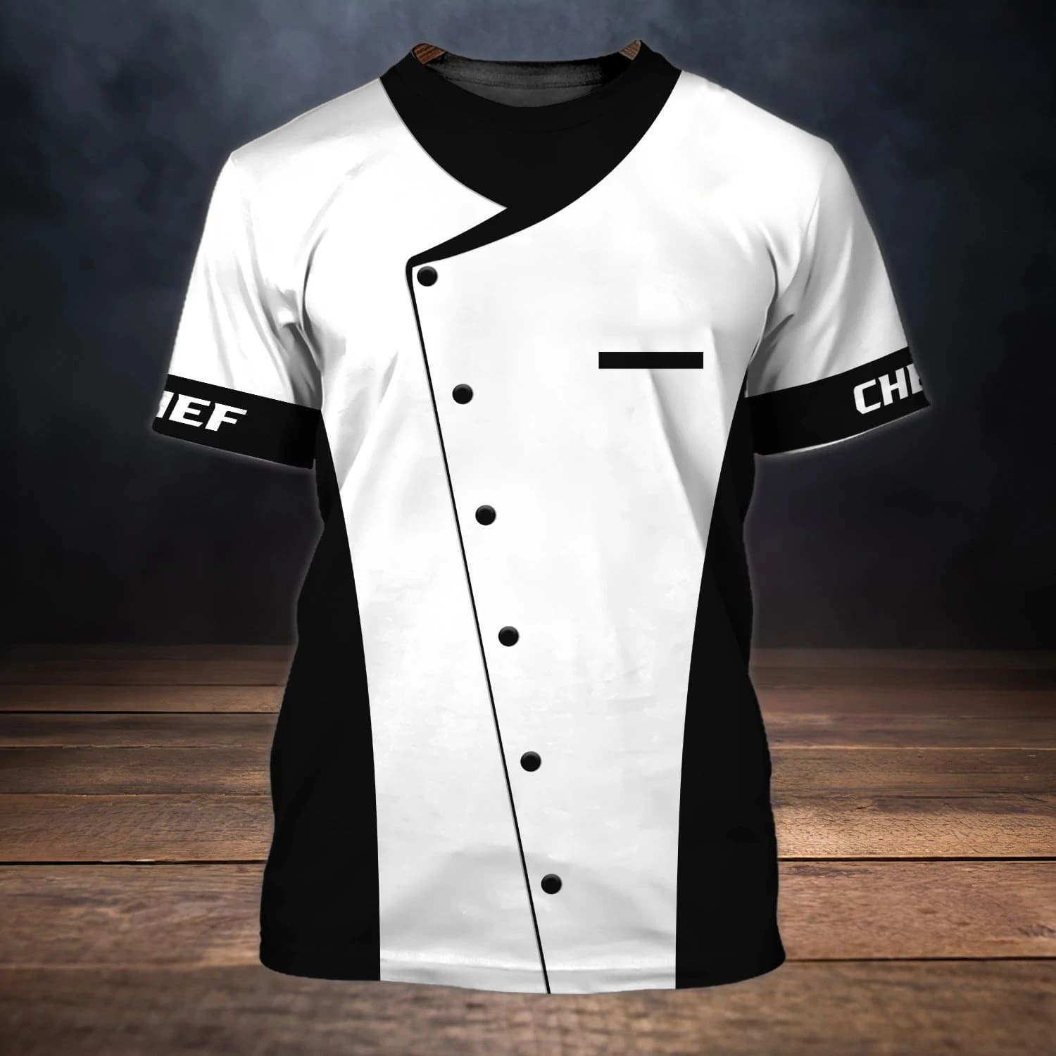 Title 4, Heren Chef Roleplay T-shirt met print. Ideaal v...