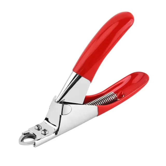 Dog Nail Cutter Type U Word False Tips Professional Nail Clippers Straight Edge Cutters Manicure Pliers Guillotine Nail Capsule Red - Shop at LoveMi