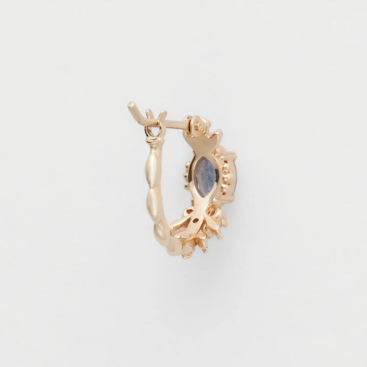 Gentle Style Sterling Silver Ring Women's Natural Cordierite