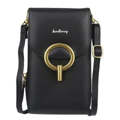New Style Ladies Mobile Phone Bag Korean Zipper - Black - View 1