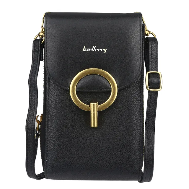 New Style Ladies Mobile Phone Bag Korean Zipper Black - Shop at LoveMi