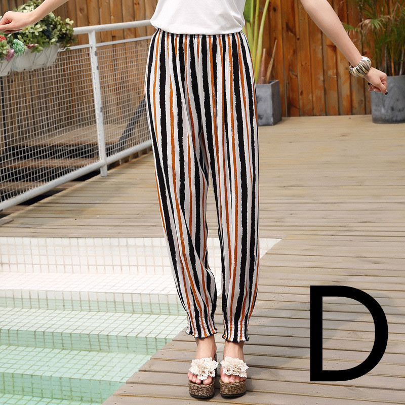 Title 3, Cotton Bloomers Printed Casual Radish Trousers