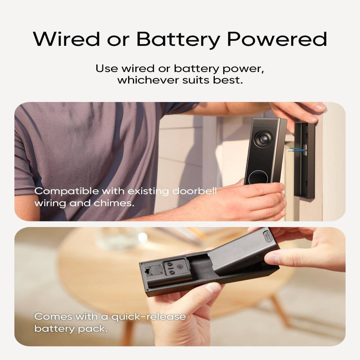 Security Video Doorbell - Dual Camera 2K HD With Delivery Guard, Colour Night — image 6