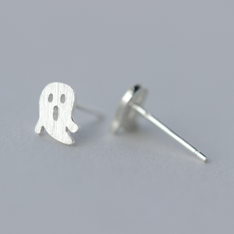 S925 Silver Girl Wraith Wraith Earrings With Cute Personality