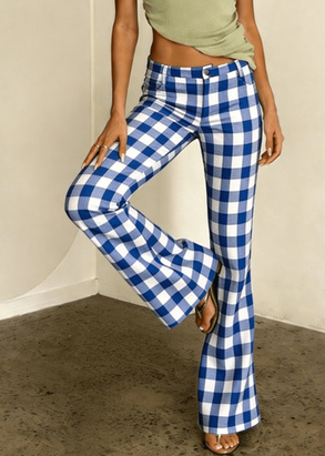 Women's American Retro High-Waisted Slimming Flared Casual Pants